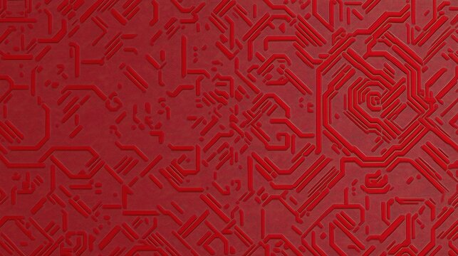 Red Circuit Board Design