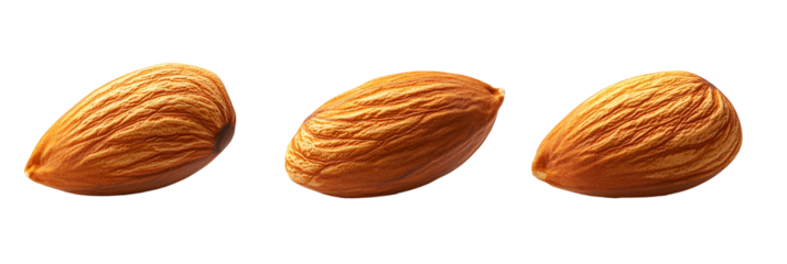 Four golden brown fried food items isolated on transparent background