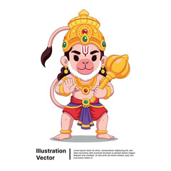Lord Hanuman, a symbol of strength, devotion, and courage in Hindu mythology