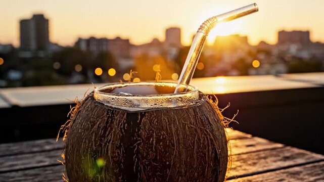 Glass Rim Light & Coconut Contrast Scene