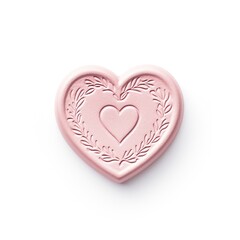 Jewelry locket heart pink.