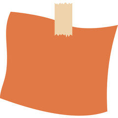Sticky Note with Adhesive Tape Paper