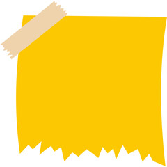 Sticky Note with Adhesive Tape Paper