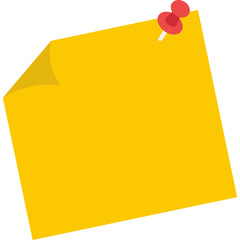 Sticky Note with pin