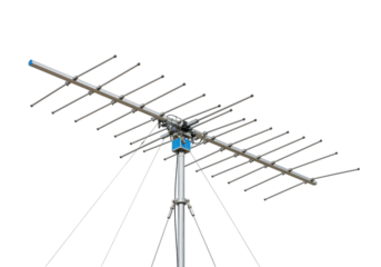 Isolated TV antenna for receiving signals, equipment for communication with signals or frequencies
