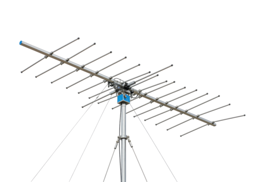 Isolated TV antenna for receiving signals, equipment for communication with signals or frequencies