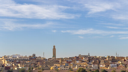 Fototapeta premium Panoramic view of the old Medina of Meknes, Morocco