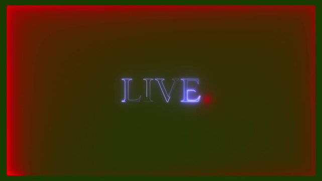 Neon animated intermission stream overlay with Hud presentation, GREEN screen shape signboard signs streamer technology, television text, video..