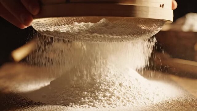 Sifting Flour A Culinary Process for Baking and Cooking.