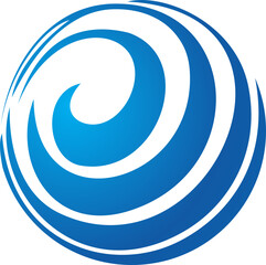 sphere growth space finance design element vector on abstract background with blue circles