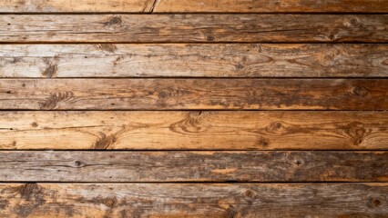 Fototapeta premium Weathered horizontal wooden planks create a rustic background texture