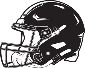 American Football Player Silhouettes in Action Poses