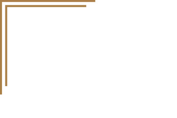 Obraz premium Elegant Golden Corner Border Design for Invitations and Decorations