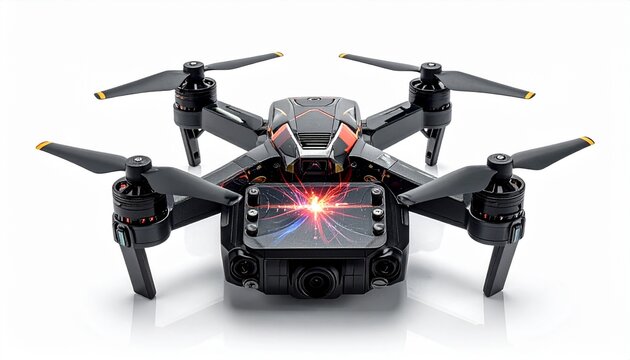 Innovative drone design showcasing advanced technology and sleek features for aerial photography and exploration at sunset