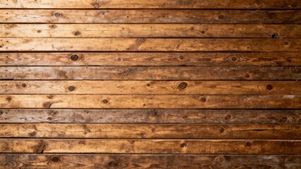 Fototapeta premium Horizontal natural wooden planks display rich warm brown tones and distinct grain patterns
