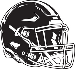 American Football Player Silhouettes in Action Poses