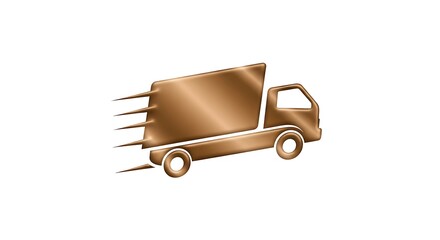 Delivery truck shipping fast transport logistics express service courier moving cargo