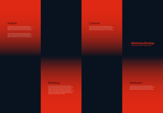 Minimalist Clean Modern Marketing Strategy Infographic Template