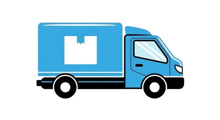 Delivery truck shipping transport vehicle freight service logistics distribution carrier