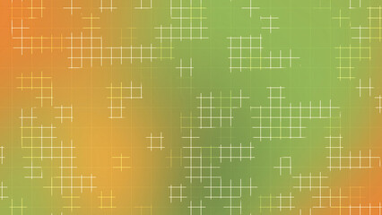 Orange Green Geometric Grid Line Abstract Background wallpaper
