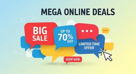 Big sale up to seventy percent off limited time online deals.