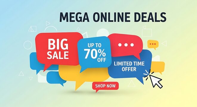 Big sale up to seventy percent off limited time online deals.