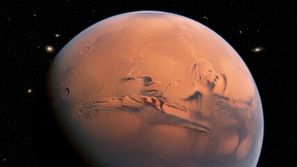 Detailed imagery of Mars the fascinating red planet