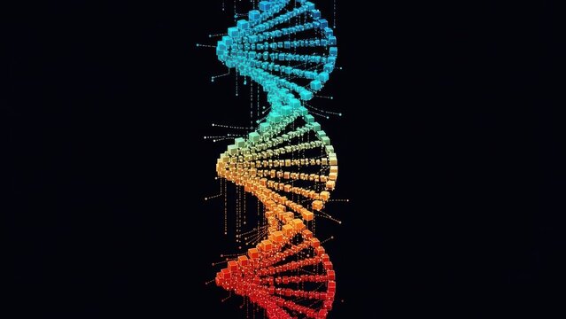 Vibrant DNA Strand Science and Life
