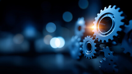 Business process automation industrial technology innovation defocused optimization background concept workflow efficiency technological advancement scene manufacturing improve