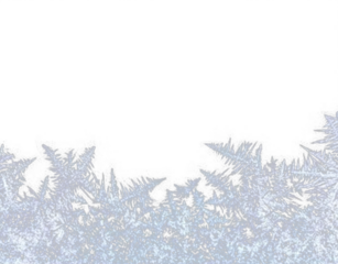 Snowflake icicle cold winter frost transparent isolated decoration background.
