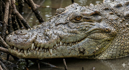 American alligator in the everglades