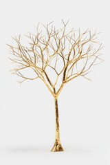 Obraz premium Minimalist sculpture elegant golden.