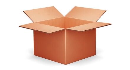 Open cardboard box packaging container shipping carton delivery package moving storage