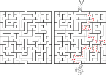 Square Path Maze