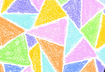 Geometric abstract background of positive color pastel texture for patchwork pattern and colorful wallpaper