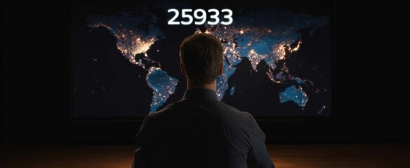 Live broadcast viewer count increasing on digital display interface.