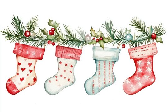 Christmas Stockings christmas stockings illustration.
