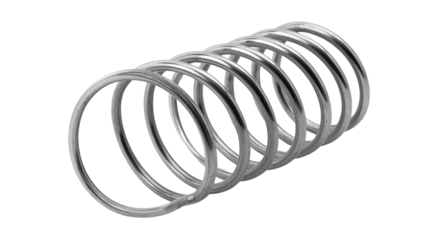  Coil Spring isolated on transparent background 