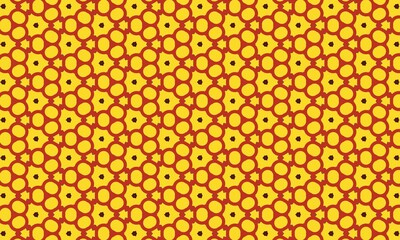 Seamless geometric pattern design yellow and red abstract background for textile and wallpaper design