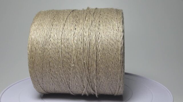 A large spool of thread, twine