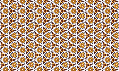 Seamless geometric pattern design for textile and background with abstract shapes and modern style