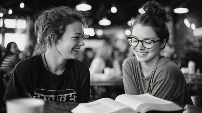 Mentor and Mentee Reading Bible Together