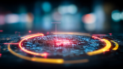 Everyday life candid moments in technology digital world graphic design futuristic environment close-up view