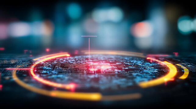 Everyday life candid moments in technology digital world graphic design futuristic environment close-up view