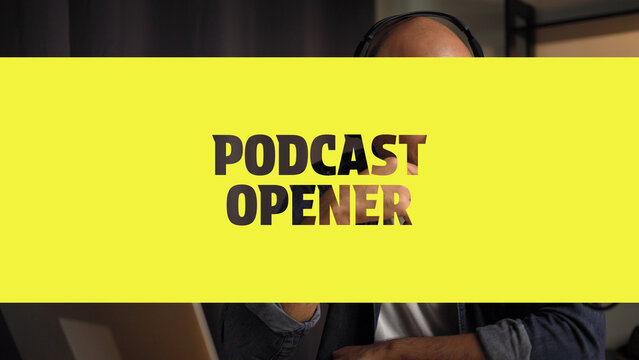 Podcast Opener | Dynamic Audio Visual Intro Animation Template