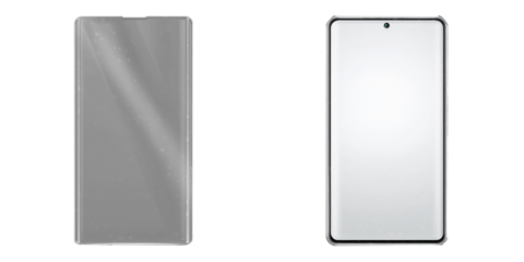 Phone With Screen Protector Isolated