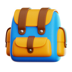 School Bag 3d Illustration
