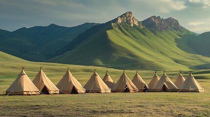 Experience luxury glamping under the majestic mountains, a stunning escape to nature for adventurers and families seeking unforgettable outdoor memories