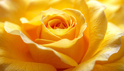 Ultra close up abstract texture of yellow rose petals in fine art style
