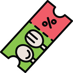 Restaurant Discount Coupon Save on Food with a Special Promotion and Percentage Off